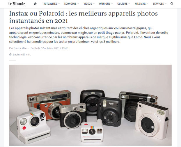 Lisez mon article : Instax ou Polaroid ?